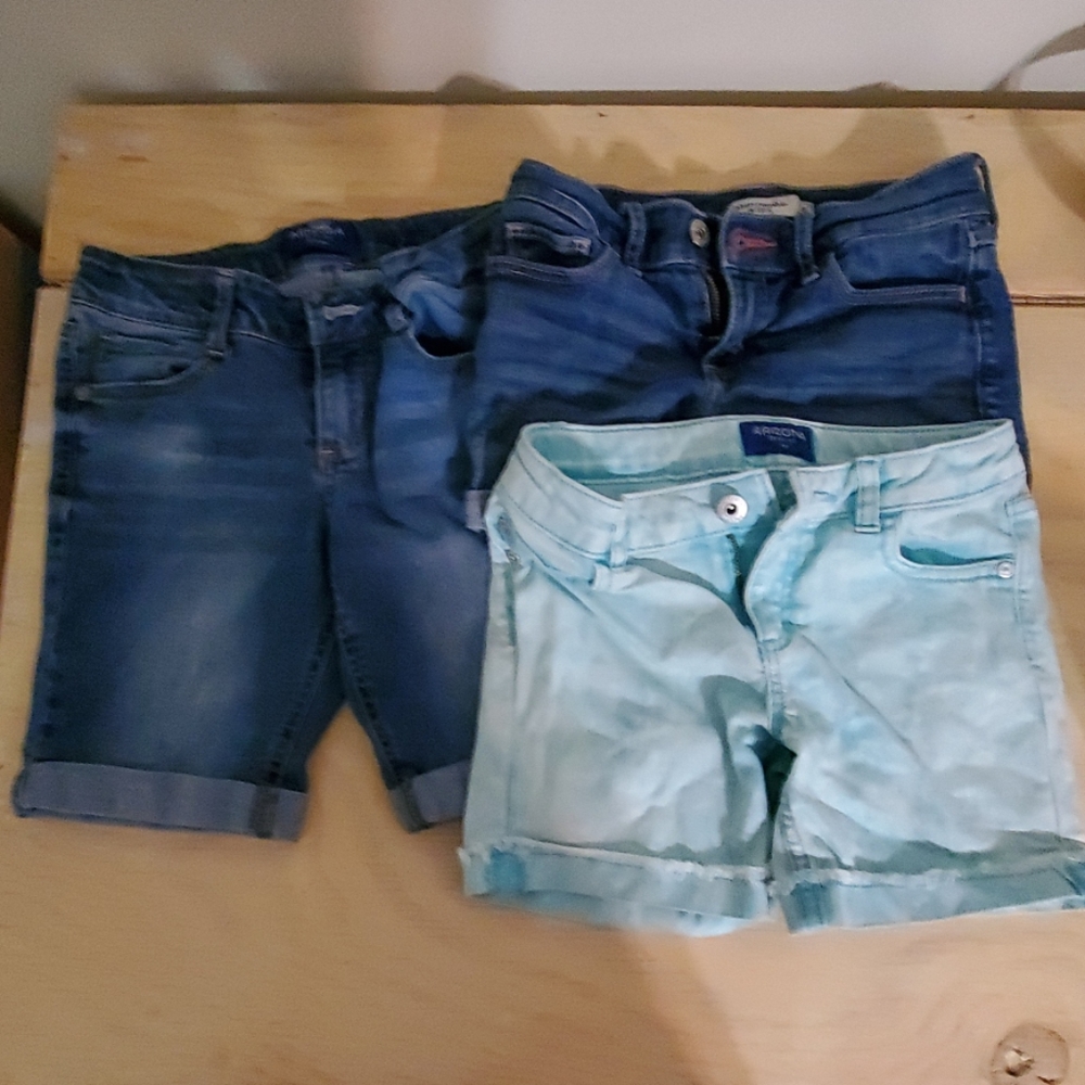Girls shorts lot arizona abercrombie 10